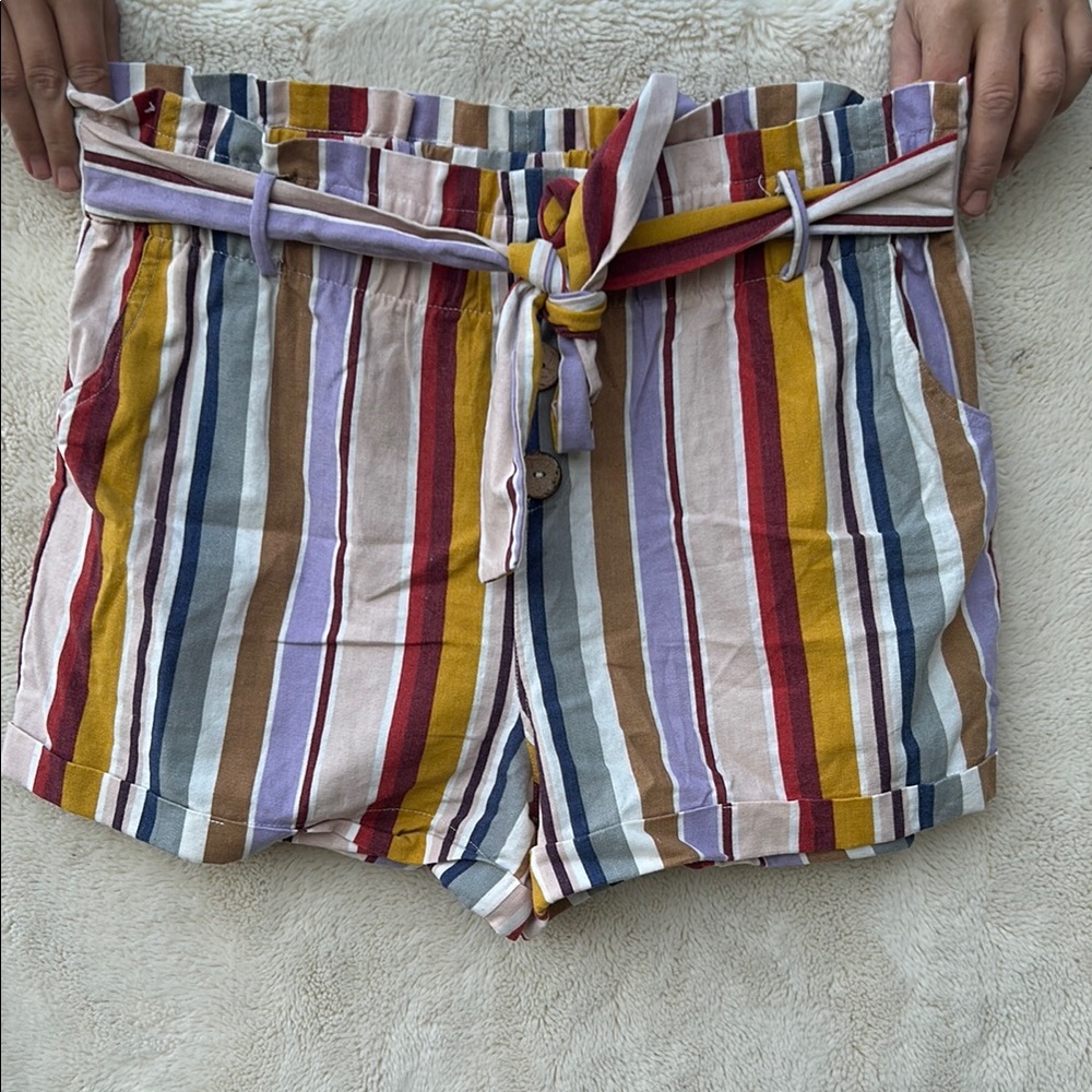 Striped Multicolor Women's Shorts